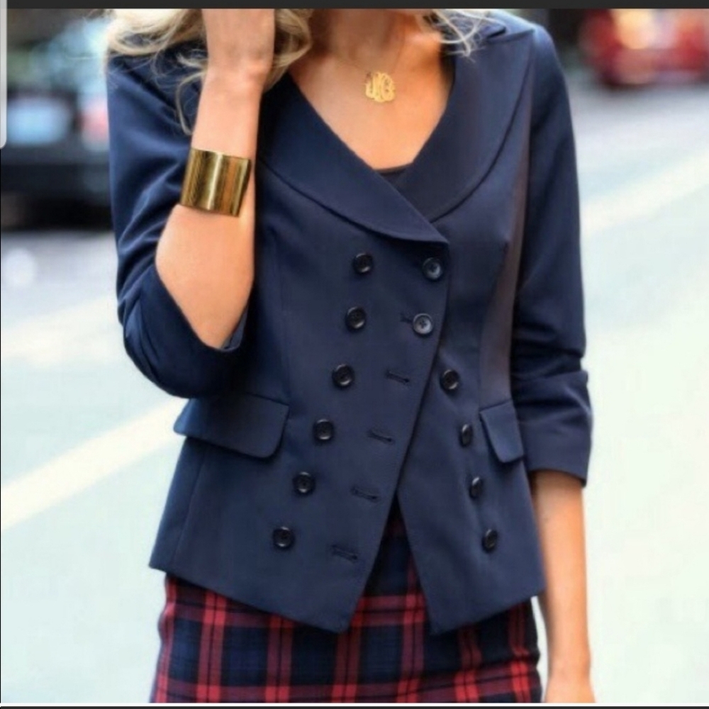 Elizabeth and James Double Breasted Blazer